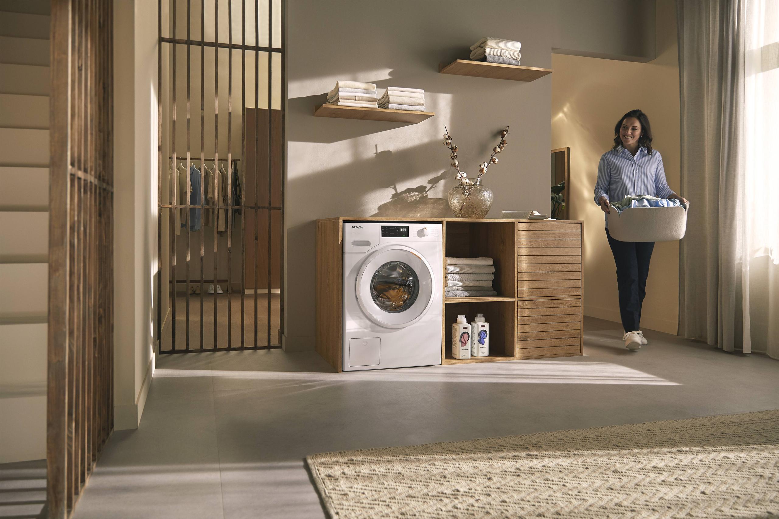 Miele WXD160WCS Wxd160 Wcs Lotus White - W1 Front-Loading Washing Machine: 8 Kg 1600 Rpm Pre-Ironing Miele@Home Capdosing Honeycomb Drum