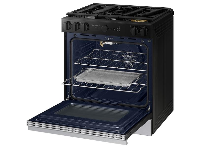 Samsung NSG6DG8500SR Bespoke 6.0 Cu. Ft. Smart Slide-In Gas Range With Air Sous Vide & Air Fry In Stainless Steel