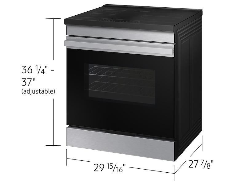 Samsung NSI6DG9100SR Bespoke 6.3 Cu. Ft. Smart Slide-In Induction Range With Anti-Scratch Glass Cooktop In Stainless Steel