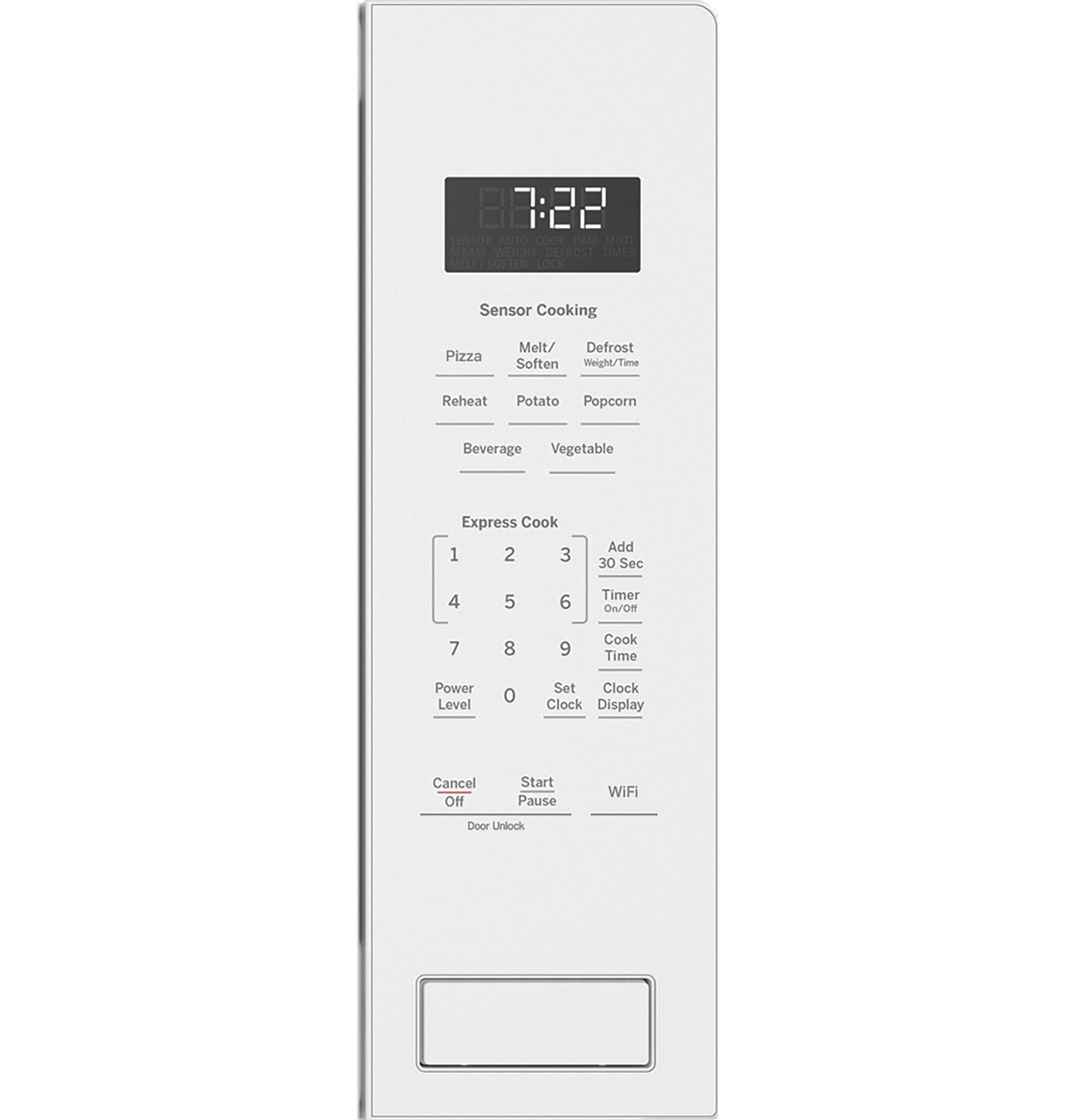 Ge Appliances PCWK22U1WWW Ge Profile™ 2.2 Cu. Ft. Built-In Sensor Microwave Oven