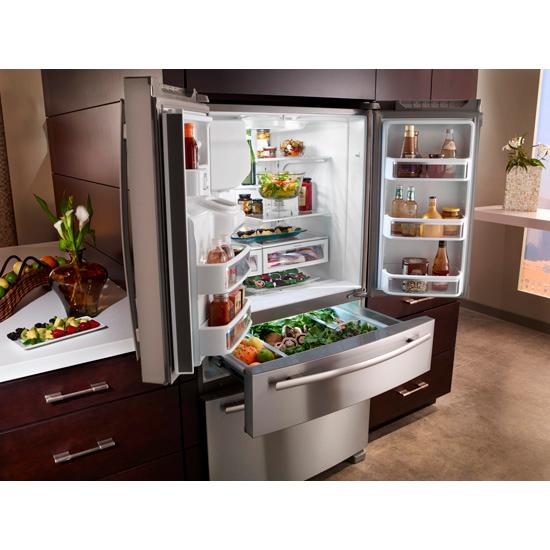 Jennair JFX2597AEP Standard-Depth French Door Refrigerator With External Dispenser, 69