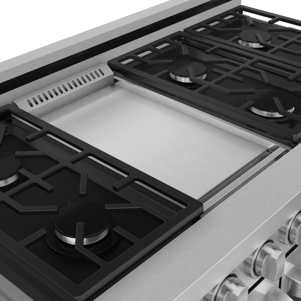 Thor Kitchen RSG48E 48 Inch Professional Gas Range With Pro-Style Knobs In Stainless Steel Gordon Ramsay Series - Rsg48E