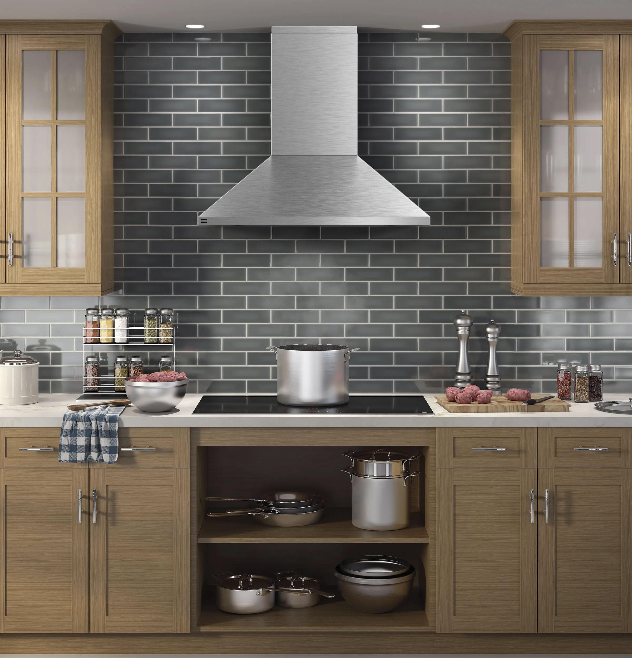 Ge Appliances PVW1036SWSS Ge Profile 36" Wall-Mount Vent Hood With Clean Air Sensors