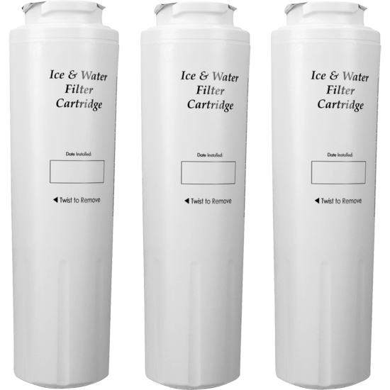 Jennair 4396395T Bottom Mount Refrigerator Water Filter- Interior Turn Cyst (3 Pack)