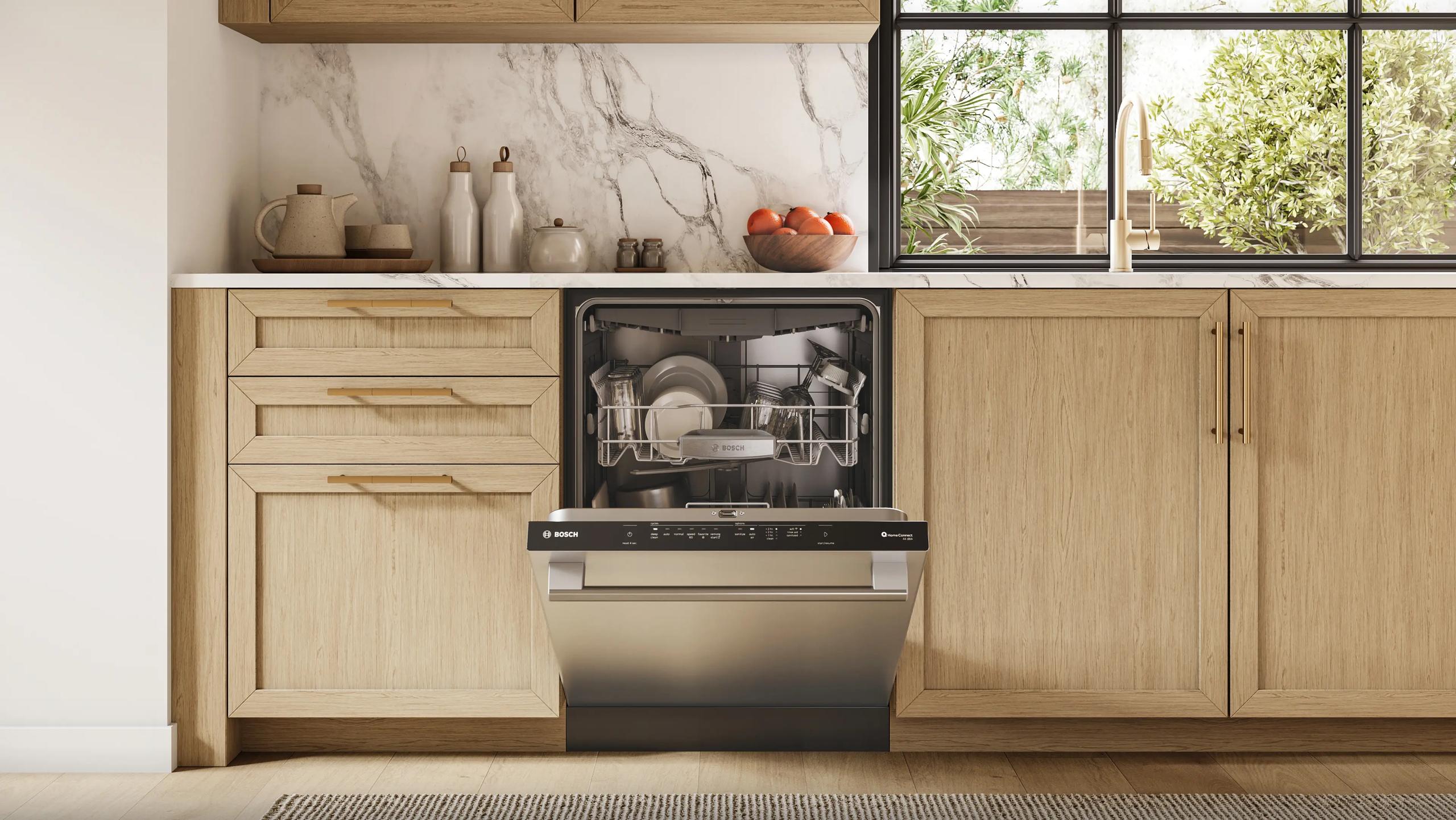 Bosch SHX65DM5N 500 Series, Built-Under Dishwasher, 24'', Brushed Steel Anti-Fingerprint