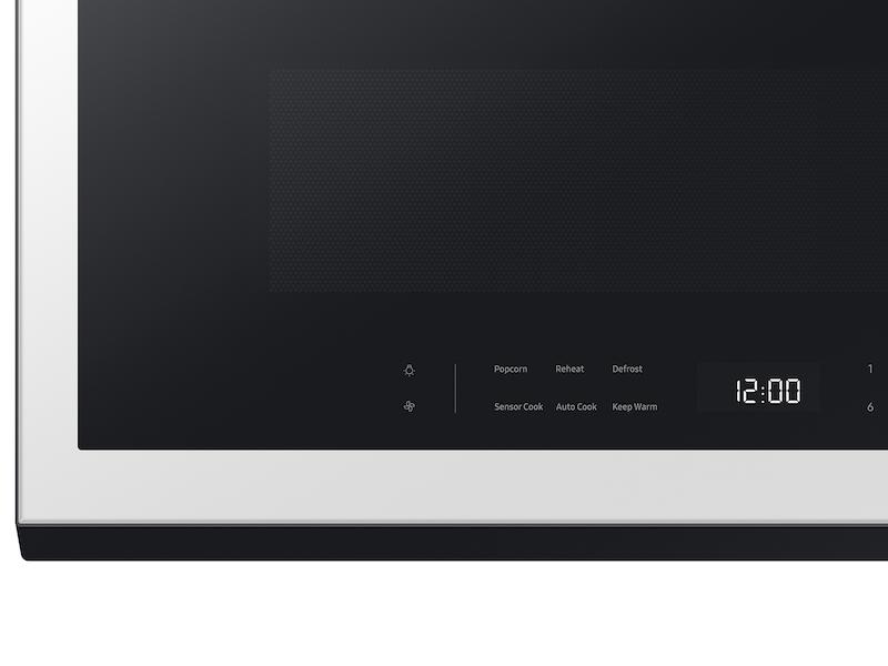 Samsung ME21DB630012 Bespoke 2.1 Cu. Ft. Over-The-Range Microwave With Wi-Fi In White Glass