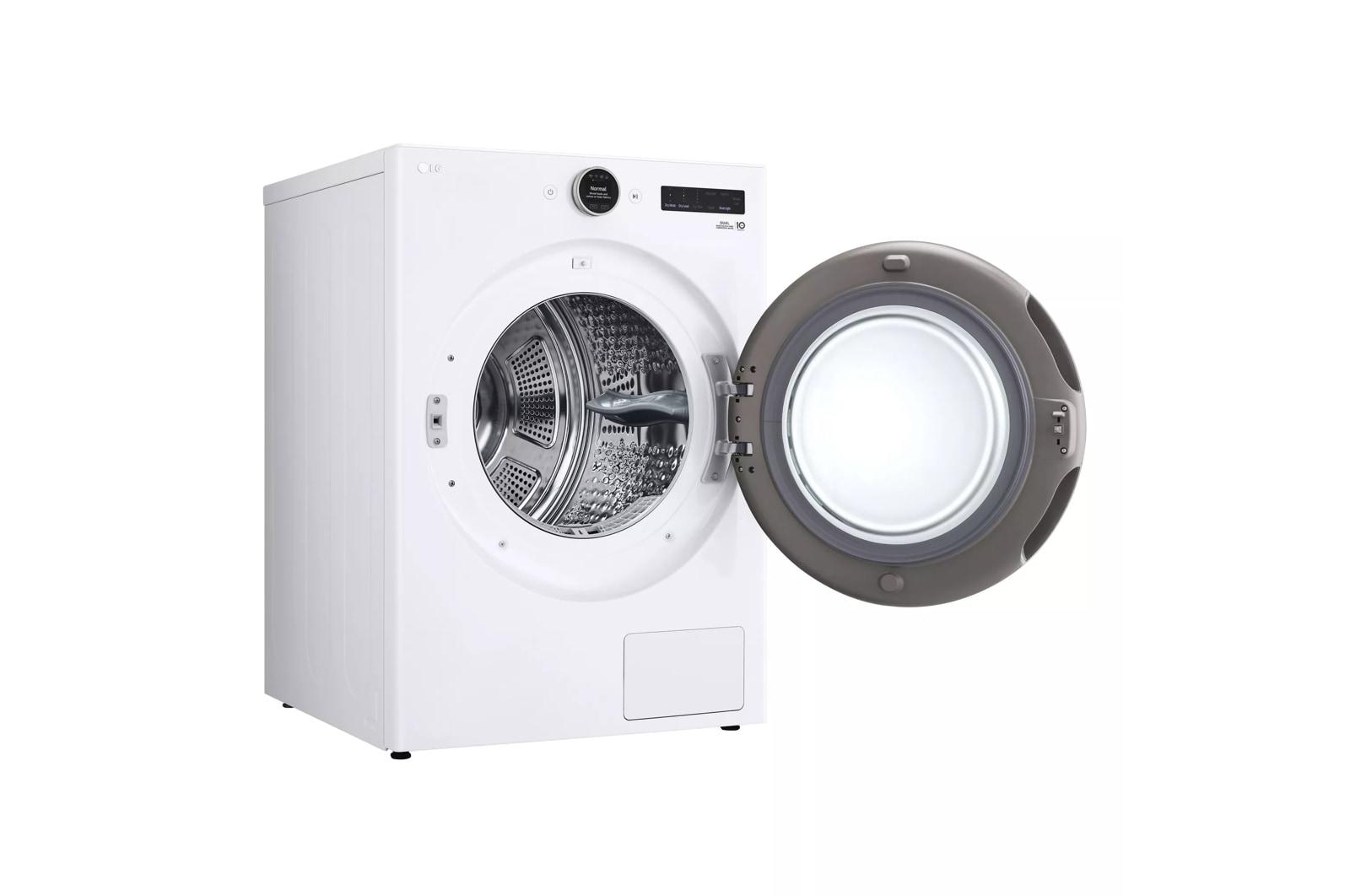 Lg DLHC5502W 7.8 Cu. Ft. Mega Capacity Smart Front Load Dryer With Dual Inverter Heatpump™ Technology And Inverter Direct Drive Motor System