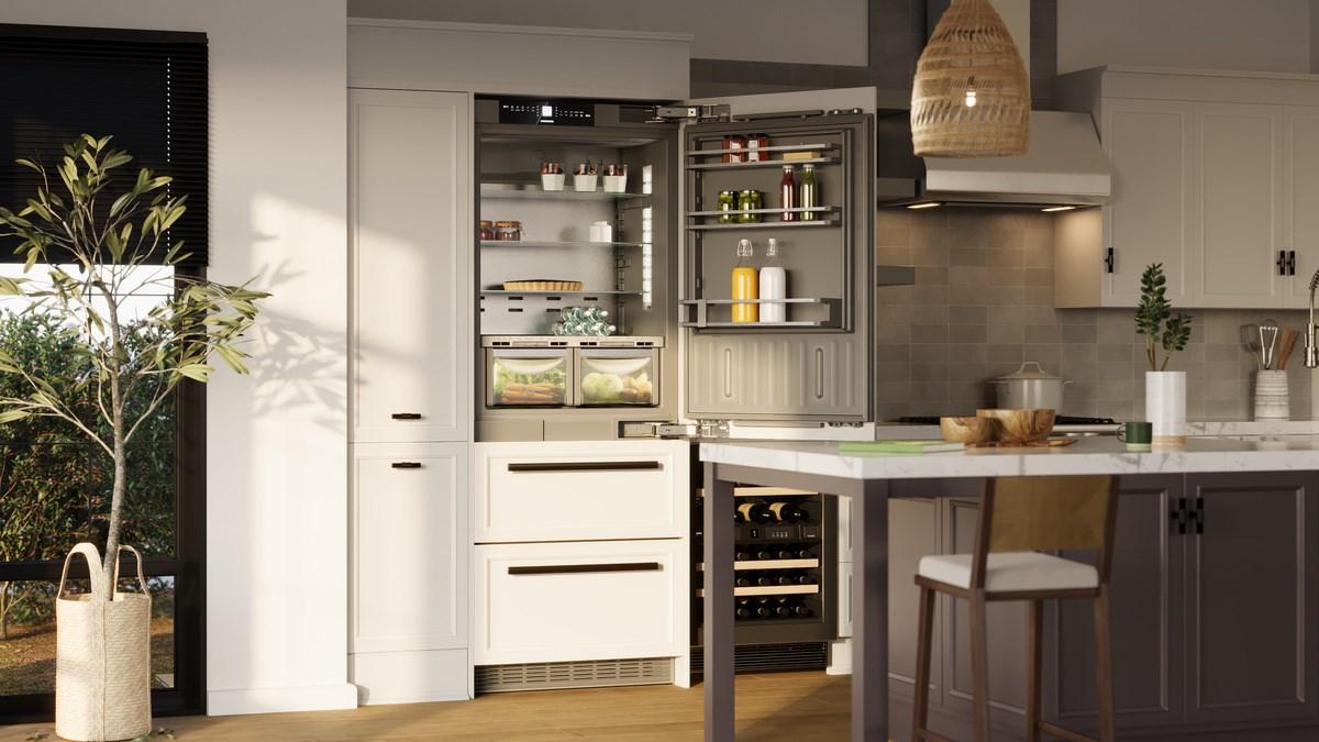 Liebherr HCB1590G Combined Refrigerator-Freezer With Biofresh And Nofrost For Integrated Use