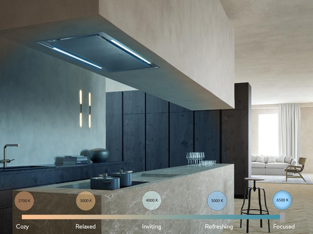 Faber STRTIS48WHV Stratus Ceiling 48X27 Wh Glass - Vam - 600/395/295