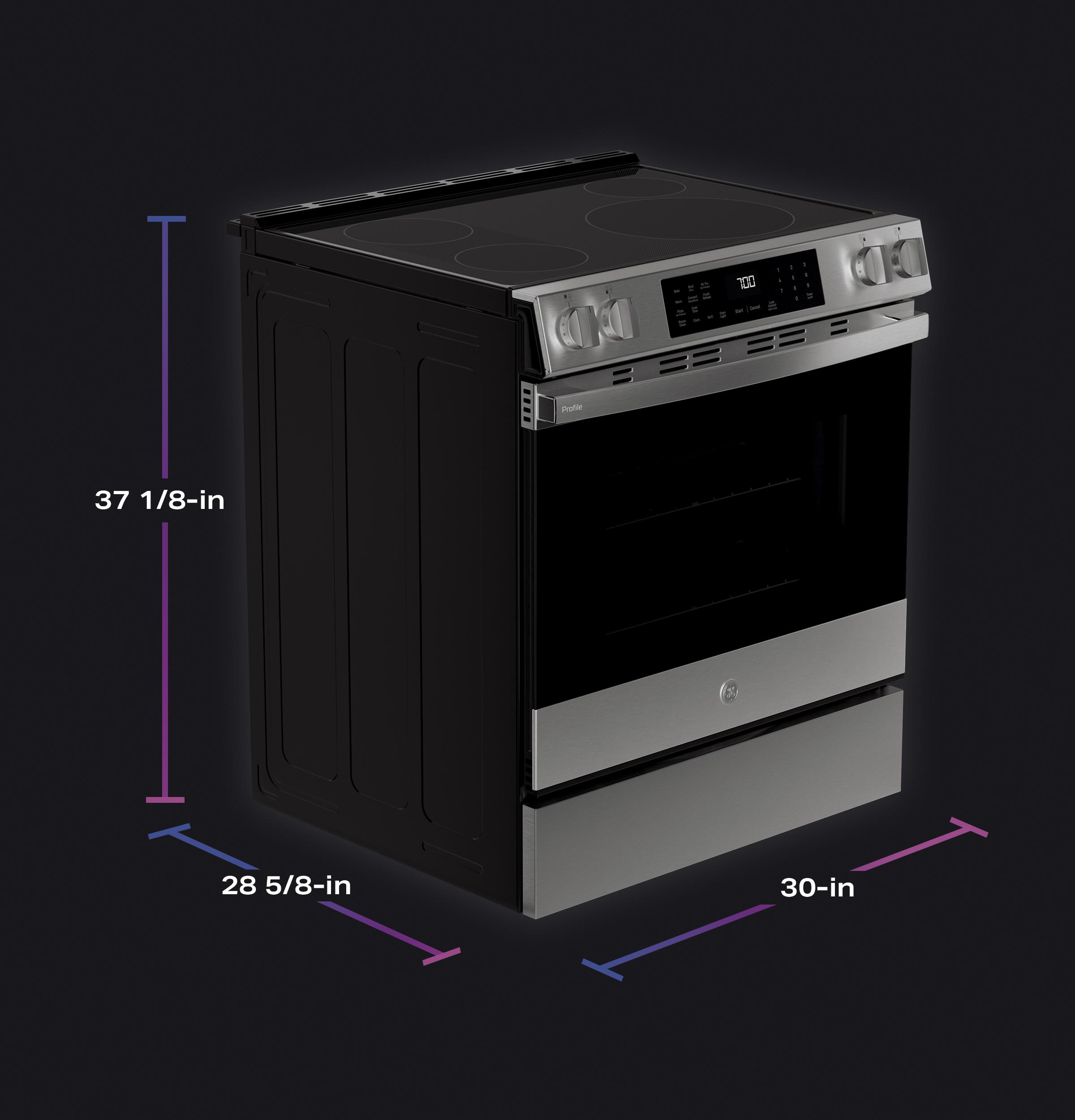 Ge Appliances PHS700AYFS Ge Profile™ Energy Star® 30" Smart Slide-In Induction And Convection Range With No Preheat Air Fry And Easywash™ Oven Tray