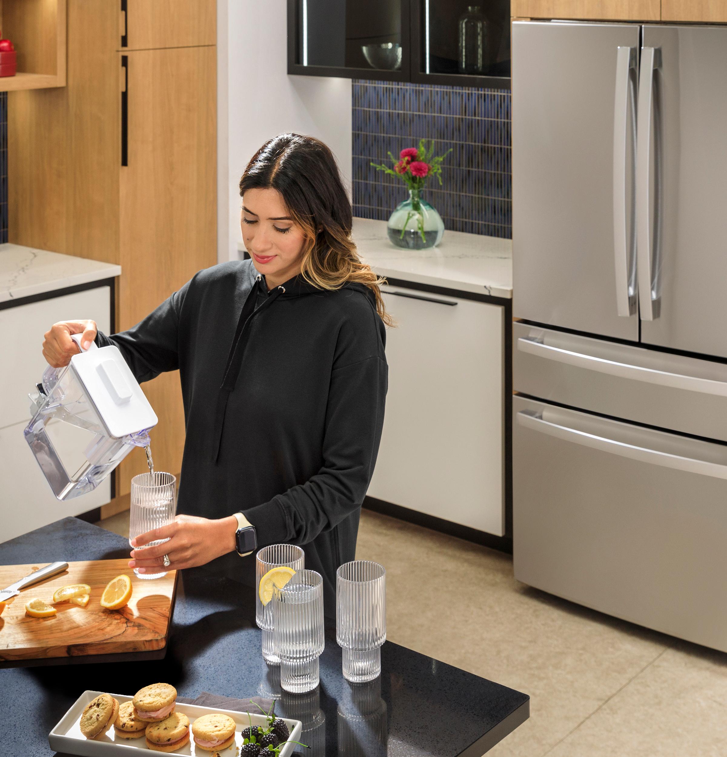 Ge Appliances PAE28BYTFS Ge Profile™ Energy Star® 28.3 Cu. Ft. Quad-Door Refrigerator With Dual-Dispense Autofill Pitcher