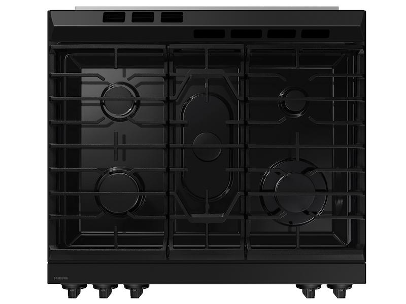 Samsung NSG6DG8100SR Bespoke 6.0 Cu. Ft. Smart Slide-In Gas Range With Precision Knobs In Stainless Steel