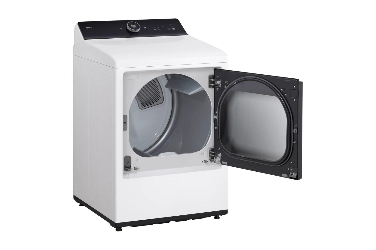 Lg DLGX8601WE 7.3 Cu.Ft. Ultra Large High Efficiency Gas Turbosteam™ Lg Easyload™ Door, Wi-Fi Connectivity, White