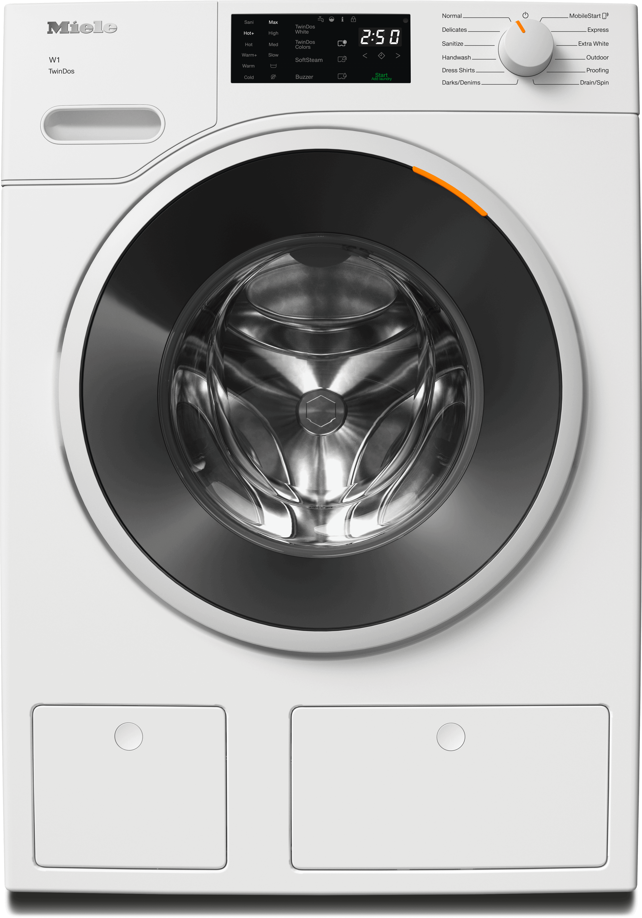 Miele WWD660WCS Wwd660 Wcs Tdos Lotus White - W1 Front-Loading Washing Machine: 8 Kg 1600 Rpm Auto Dosing Pre-Ironing Miele@Home Capdosing