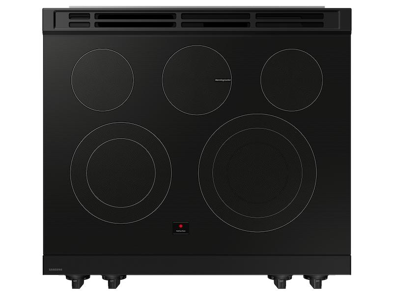 Samsung NSE6DB830012 Bespoke 6.3 Cu. Ft. Smart Slide-In Electric Range With Air Fry & Precision Knobs In White Glass
