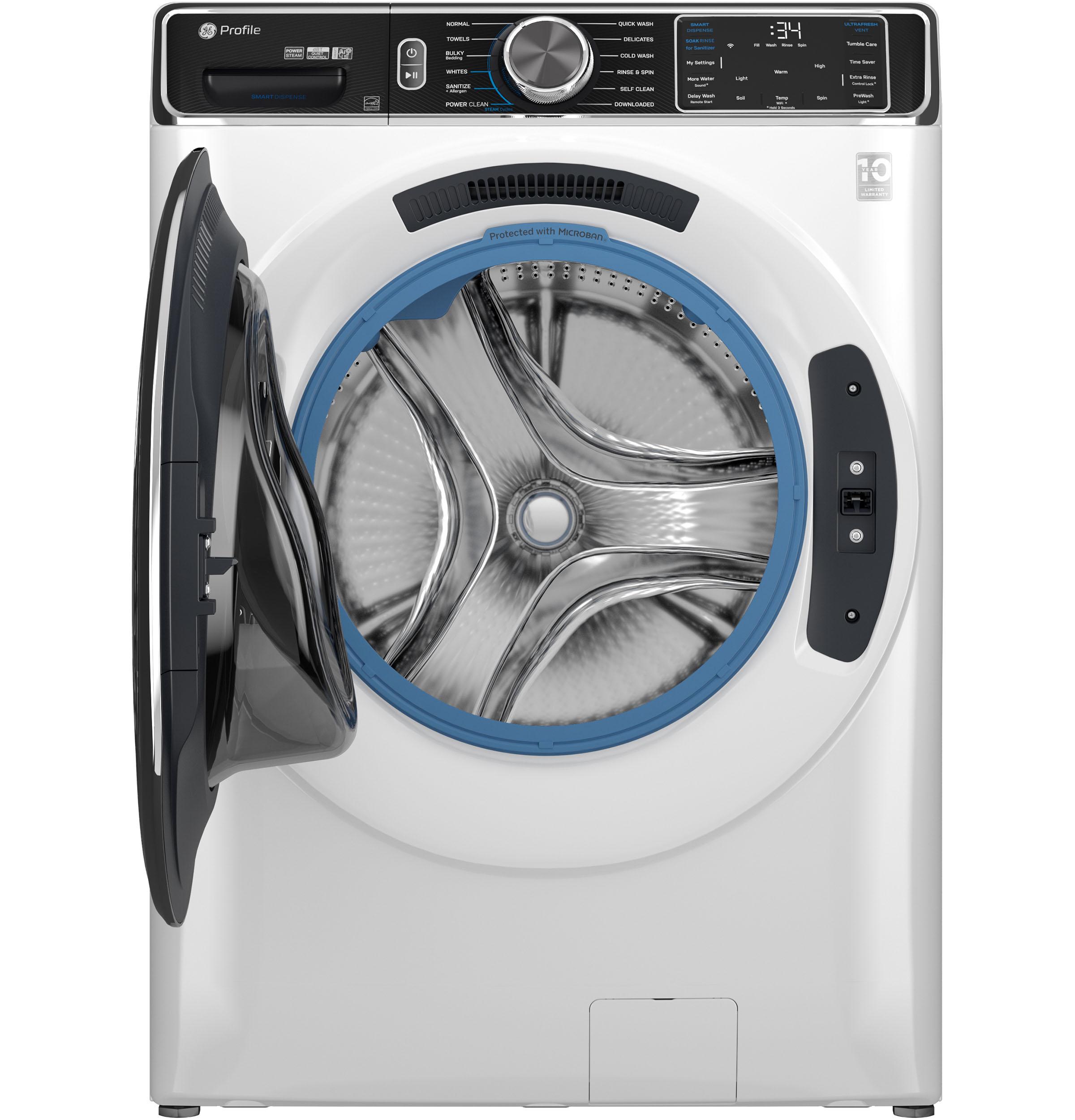 Ge Appliances PFW870SSVWW Ge Profile™ 5.3 Cu. Ft. Capacity Smart Front Load Energy Star® Washer With Ultrafresh™ Vent System+ With Odorblock™