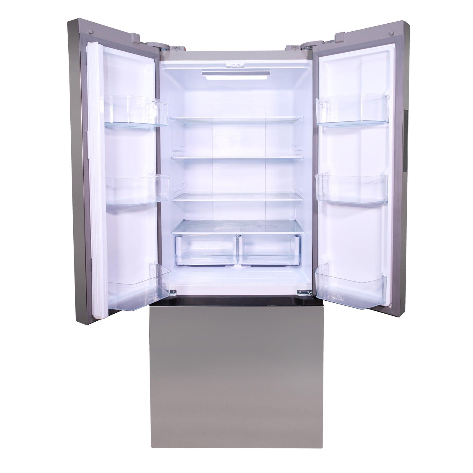 Avanti FFFDS175L3S Avanti Frost Free French Door Refrigerator, 17.5 Cu. Ft. - Stainless Steel / 17.50 Cu. Ft.