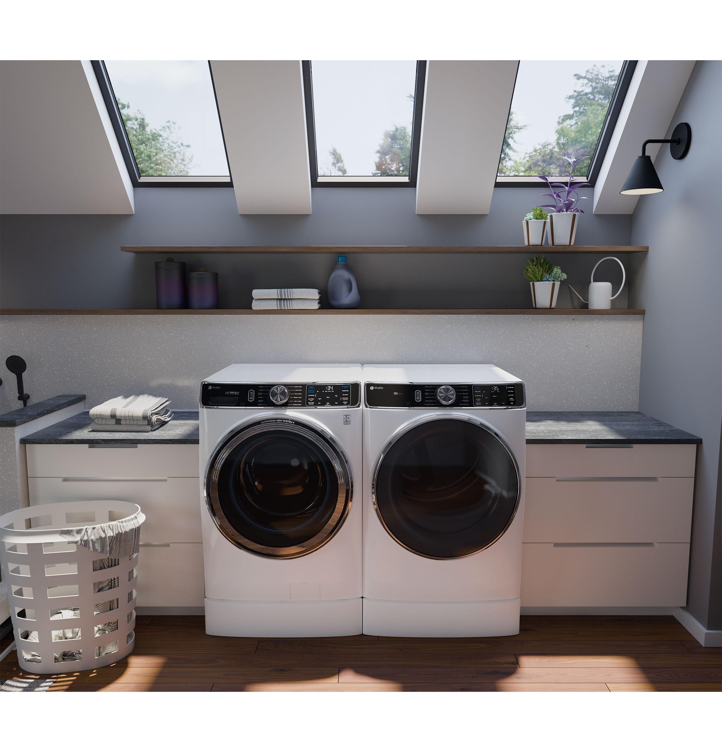 Ge Appliances PFD87GSSVWW Ge Profile™ 7.8 Cu. Ft. Capacity Smart Front Load Gas Dryer With Steam And Sanitize Cycle