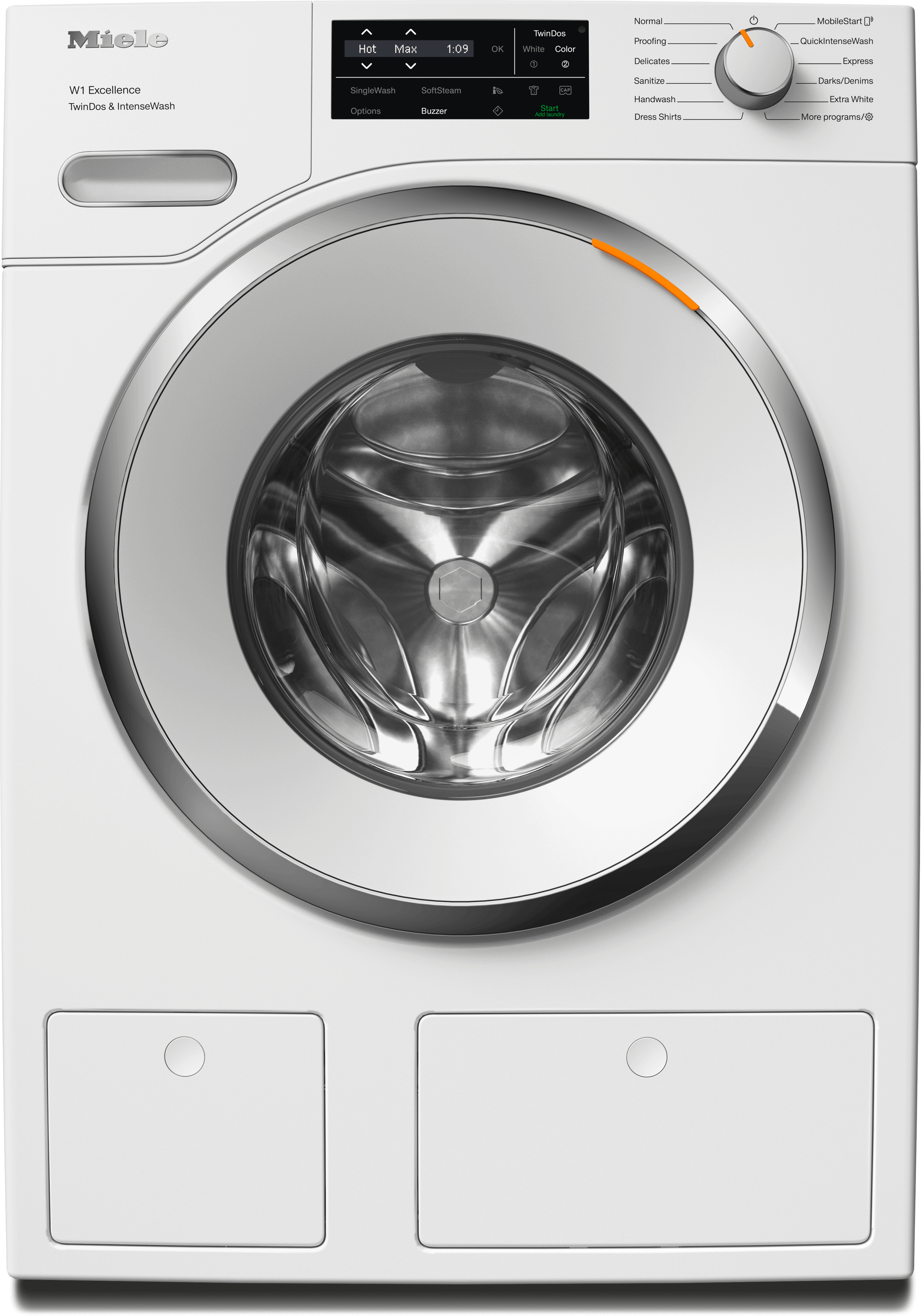 Miele WXI860WCS Wxi860 Wcs Tdos & Intensewash Lotus White - W1 Front-Loading Washing Machine: 8 Kg 1600 Rpm Auto Dosing Intensewash Pre-Ironing Singlewash
