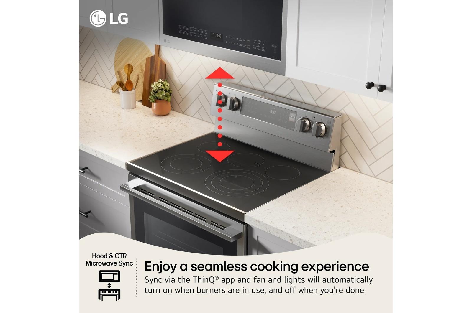 Lg LREN6323ZE 6.3 Cu. Ft. Smart Wi-Fi Enabled Probake Convection® Electric Range With Air Fry & Easyclean®