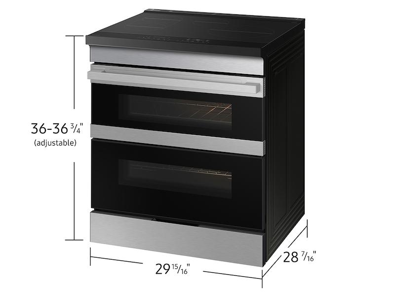 Samsung NSI6DG9550SR Bespoke Smart Slide-In Induction Range 6.3 Cu. Ft. With Flex Duo™ & Ambient Edge Lighting™ In Stainless Steel