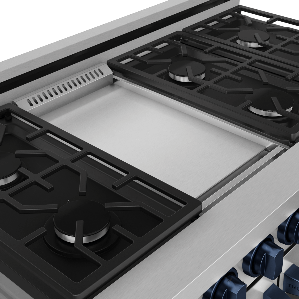 Thor Kitchen RSG48ELPBLU 48 Inch Professional Lp Range With Pro-Style Knobs In Stainless Steel/Blue Gordon Ramsay Series - Rsg48Elp-Blu