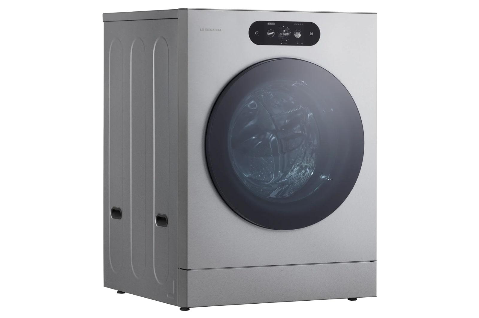Lg WM9900HSA Lg Signature 5.8 Cu. Ft. Mega Capacity Smart Front Load Washer With Built-In Intelligence, Turbowash® 360(Degree), Ezdispense® And Touch Lcd Control