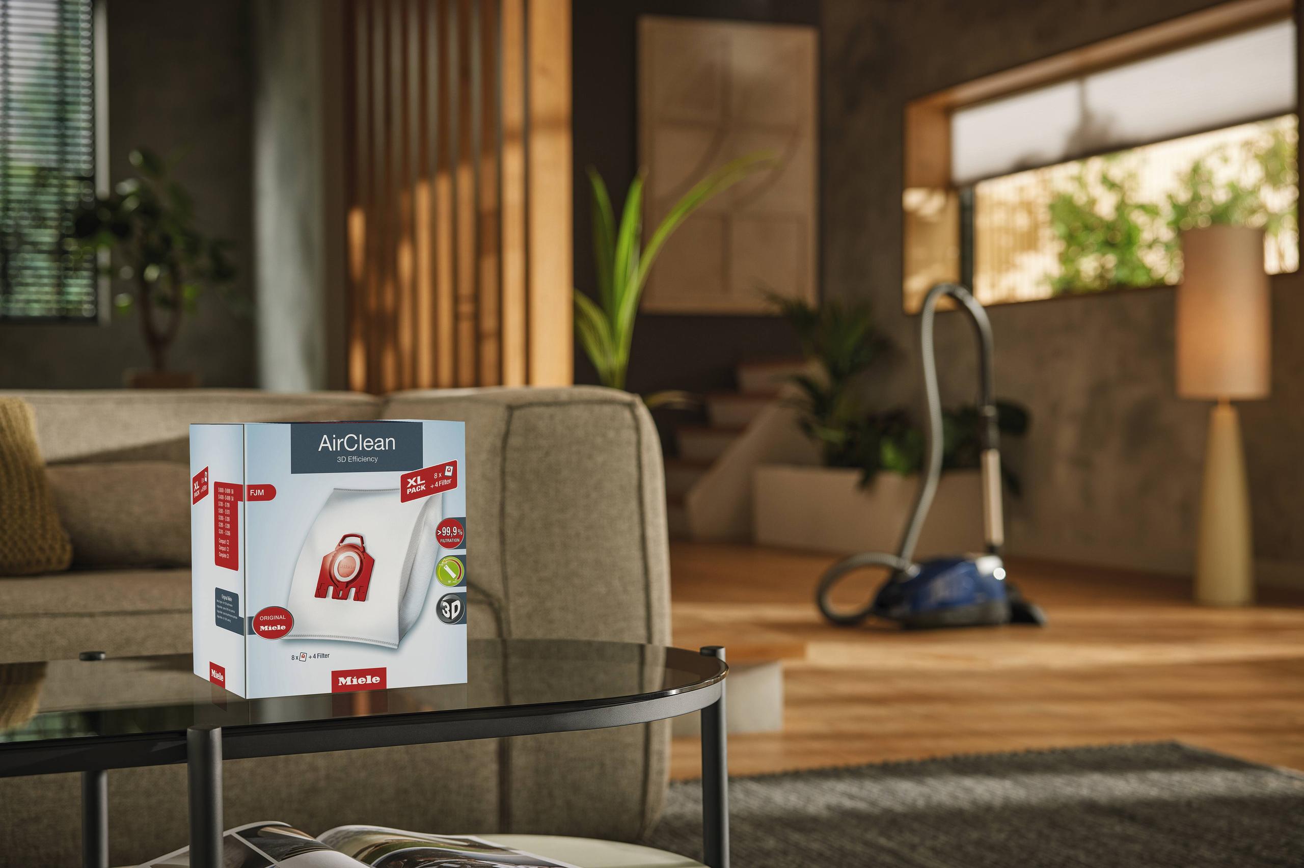 Miele FJMXLAIRCLEAN3D Xl-Pack Airclean 3D Efficiency Fjm - 8 Airclean Fjm Dustbags At A Discount Price