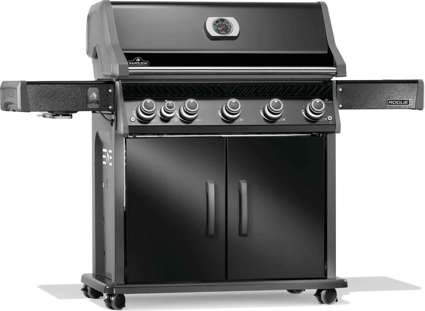 Napoleon Bbq RP625SIBNK2 Rogue Pro 625 Sib With Infrared Side Burner , Natural Gas, Black