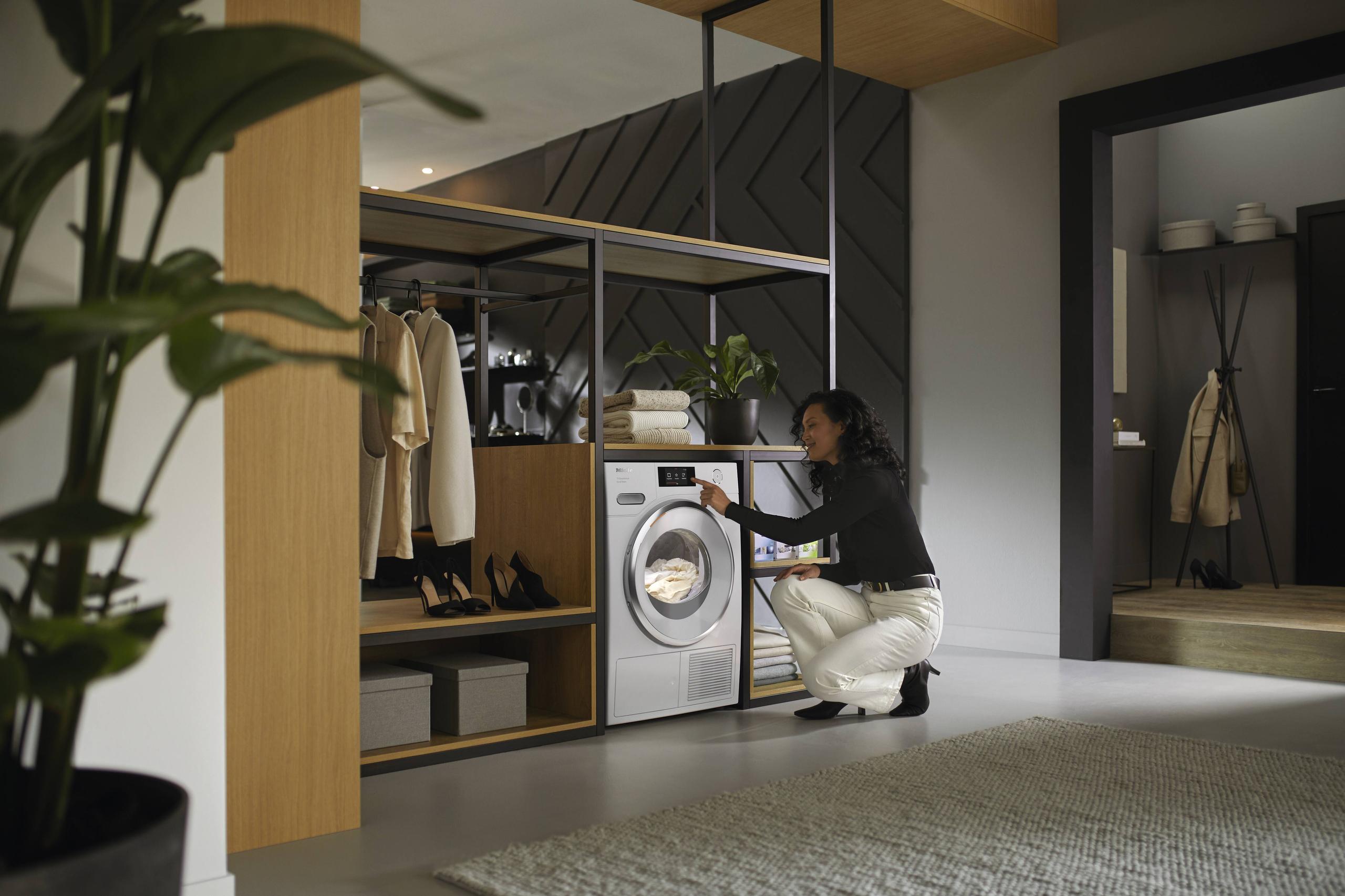 Miele TXR860WP Txr860Wp Eco & Steam Lotus White - T1 Heat-Pump Dryer: 18 Lb M Touch Steamfinish Honeycomb Drum Fragrancedos Miele@Home