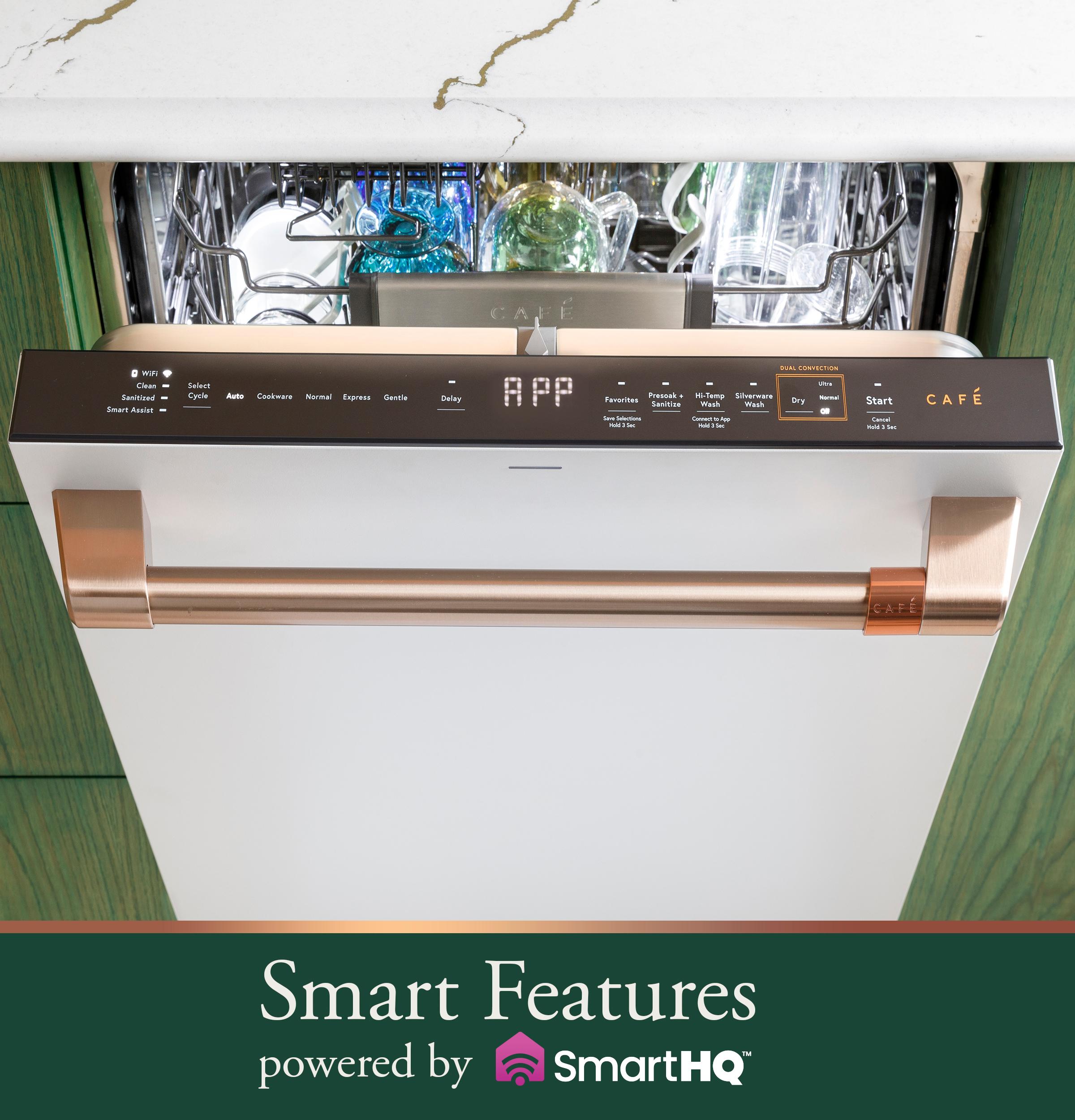 Cafe CDT858P2VS1 Café™ Customfit Energy Star Stainless Interior Smart Dishwasher With Ultra Wash Top Rack And Dual Convection Ultra Dry, 44 Dba