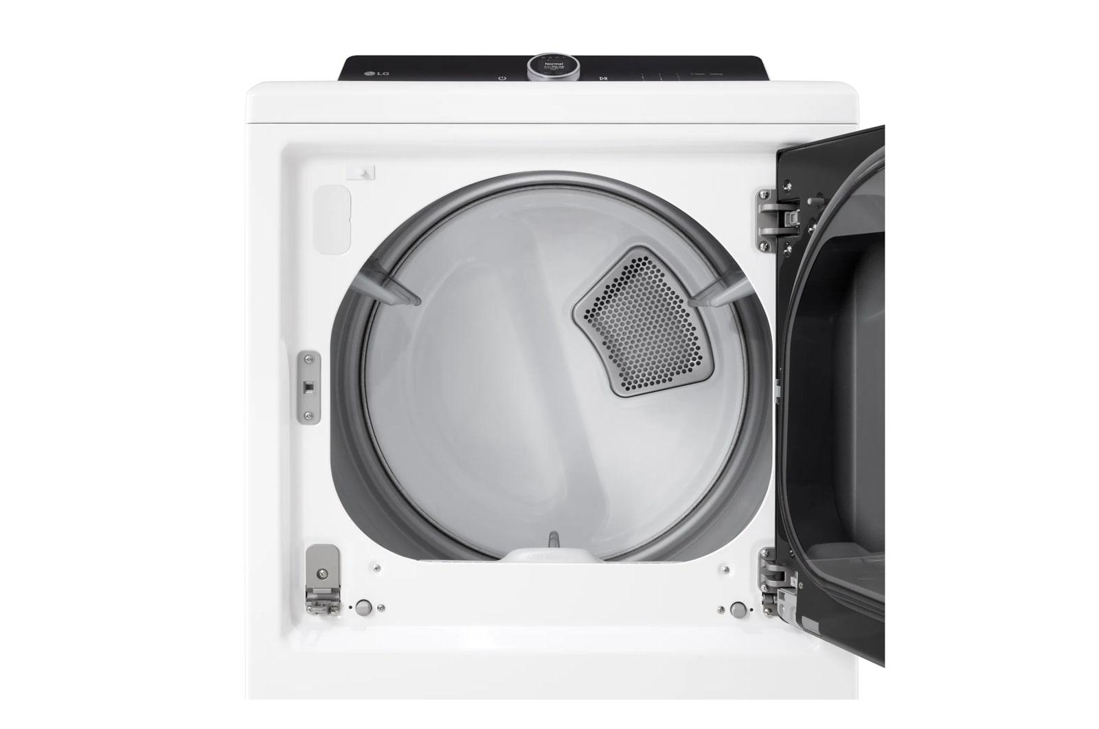 Lg DLGX8601WE 7.3 Cu.Ft. Ultra Large High Efficiency Gas Turbosteam™ Lg Easyload™ Door, Wi-Fi Connectivity, White