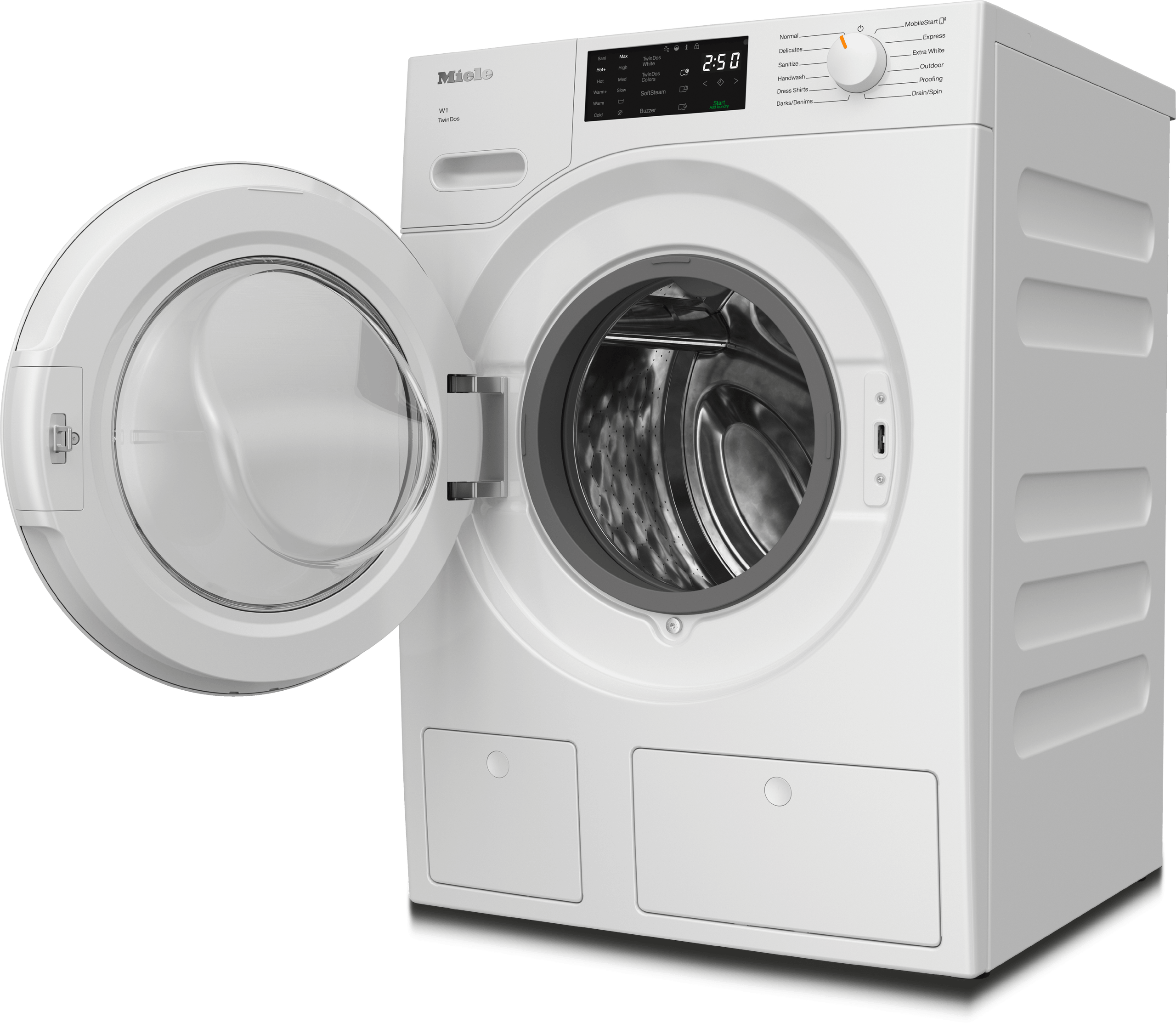 Miele WWD660WCS Wwd660 Wcs Tdos Lotus White - W1 Front-Loading Washing Machine: 8 Kg 1600 Rpm Auto Dosing Pre-Ironing Miele@Home Capdosing