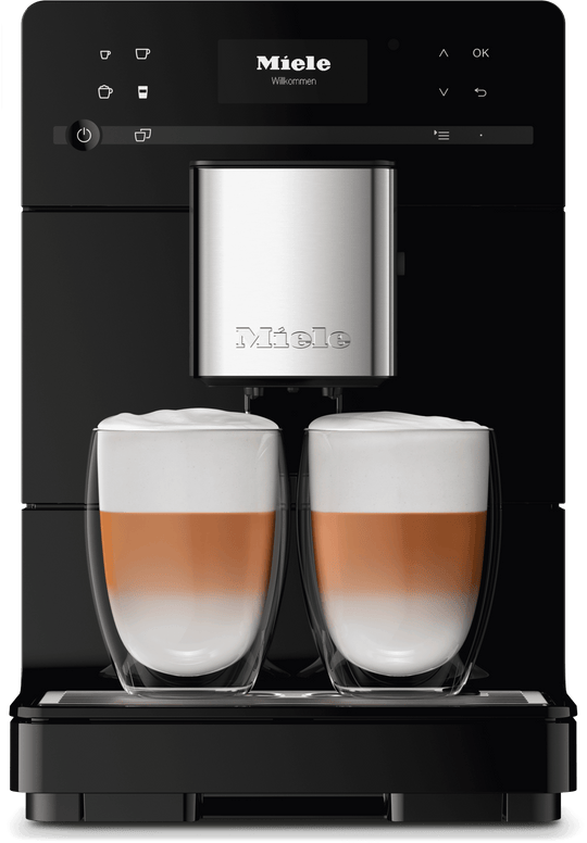 Miele CM5310OB Cm 5310 Silence Obsidian Black - Countertop Coffee Machine With Onetouch For Two For The Ultimate In Coffee Enjoyment.