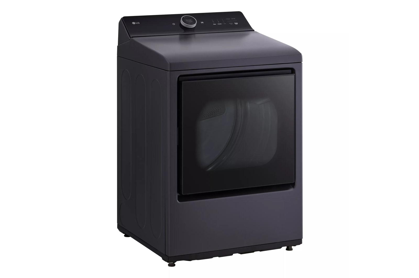 Lg DLGX8601BE 7.3 Cu. Ft. Ultra Large Capacity Rear Control Gas Dryer With Lg Easyload™ Door, Ai Sensing And Turbosteam™
