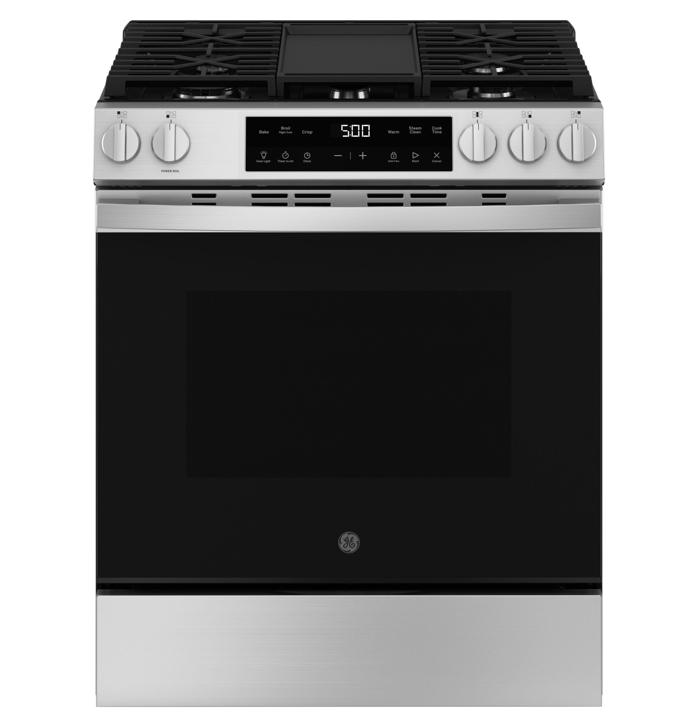 Ge Appliances GGS500SVSS Ge® 30" Slide-In Front Control Gas Range With Crisp Mode