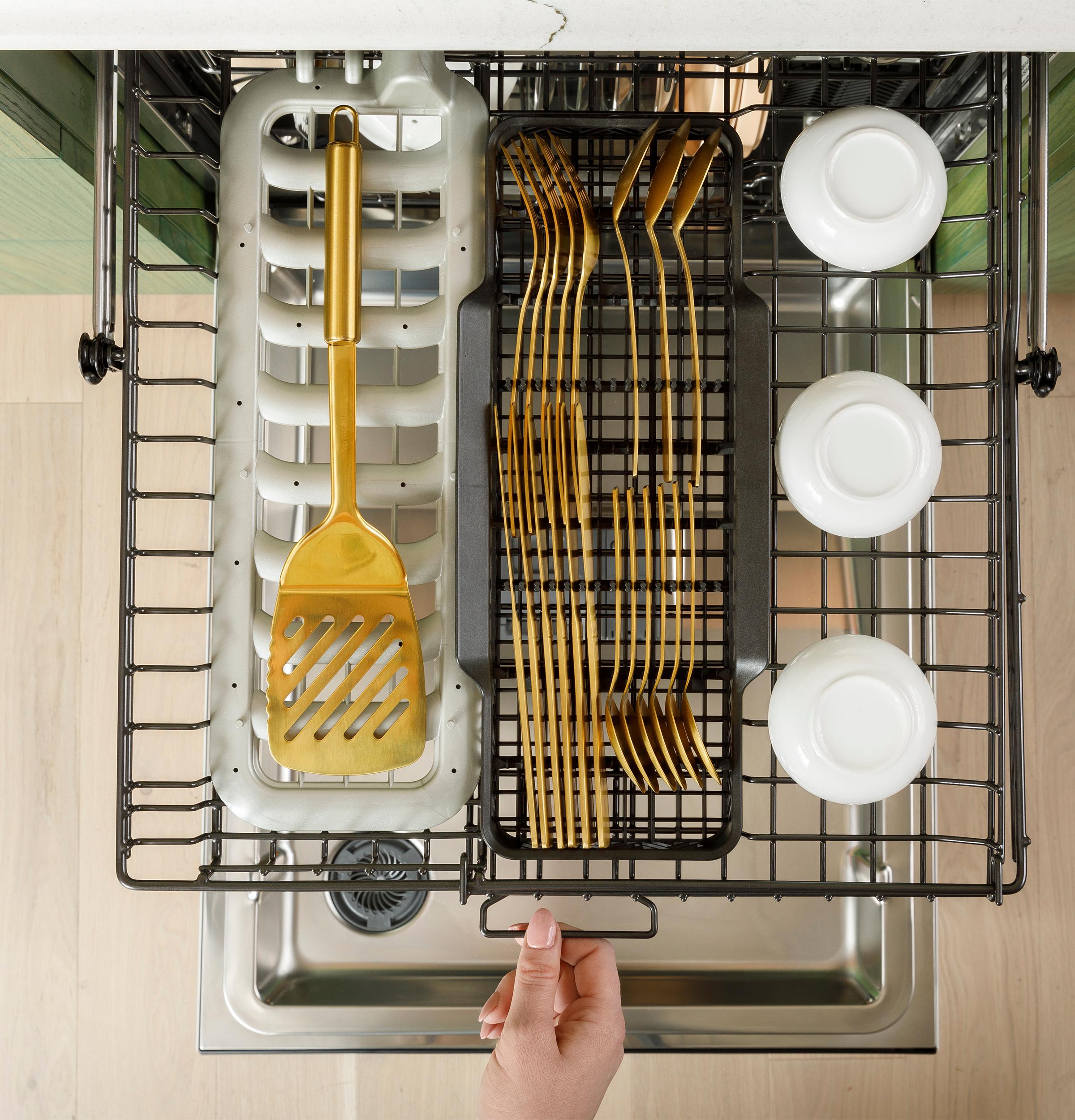 Cafe CDT858P2VS1 Café™ Customfit Energy Star Stainless Interior Smart Dishwasher With Ultra Wash Top Rack And Dual Convection Ultra Dry, 44 Dba