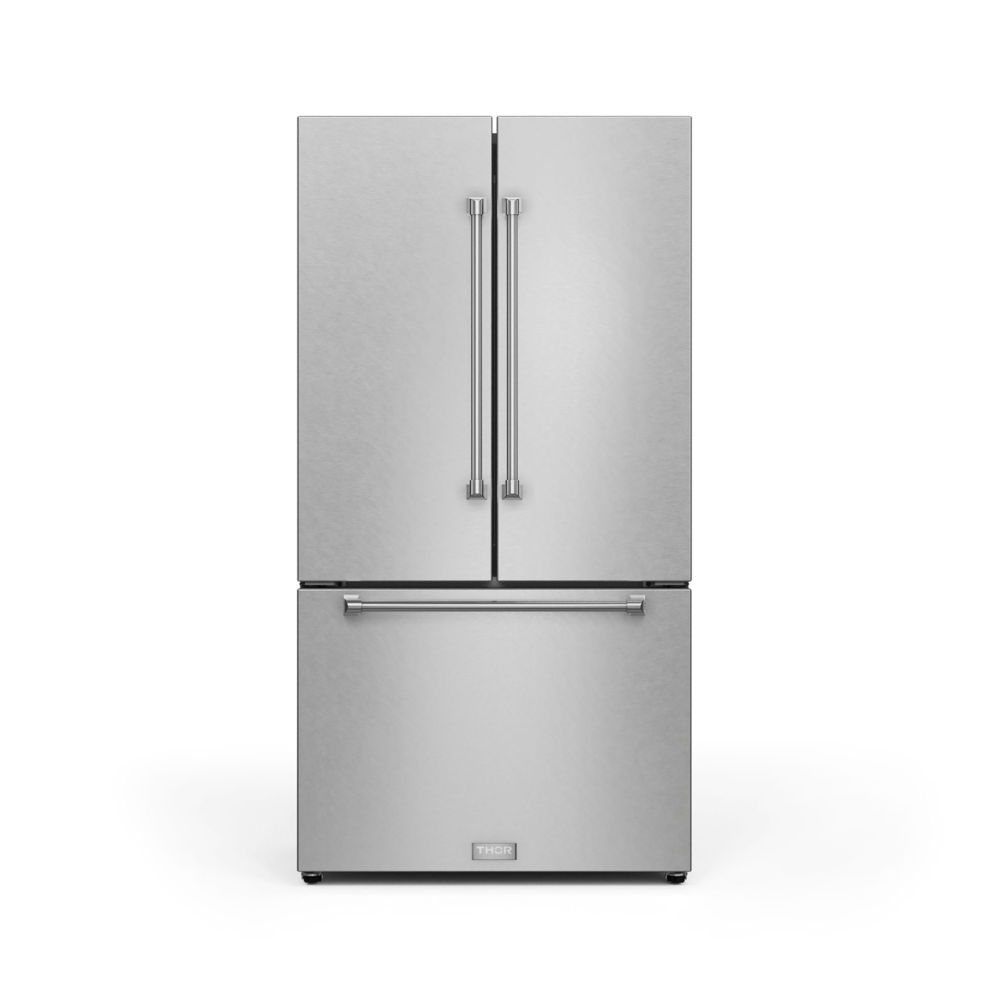 Thor Kitchen RF3621CTD99 36 Inch 20.3 Cu Ft French Door Counter Depth Refrigerator With Ice Maker In Stainless Steel Gordon Ramsay Series - Rf3621Ctd99