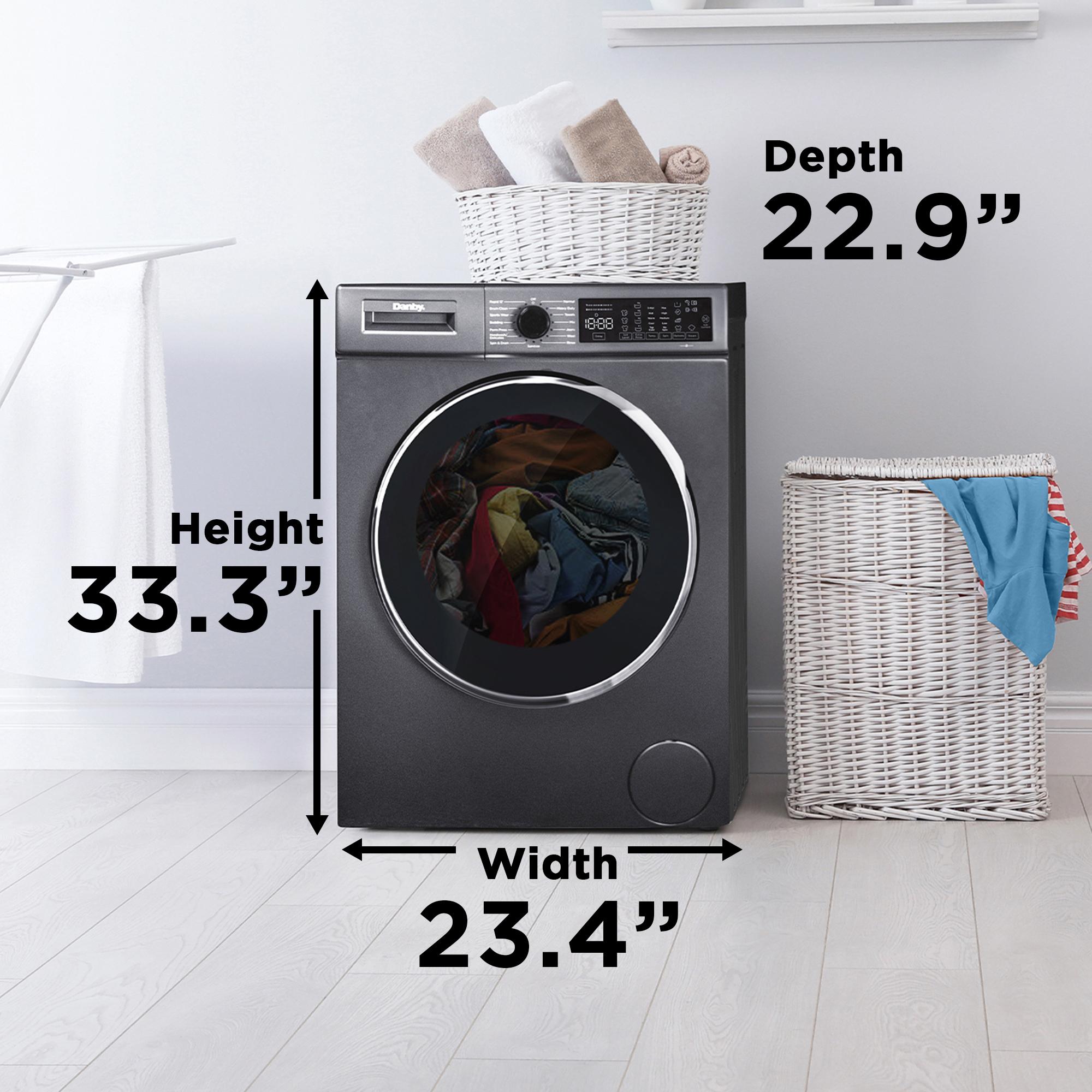 Danby DWM022D1DSDB Danby 2.2 Cu. Ft. 24" Front Load Washing Machine
