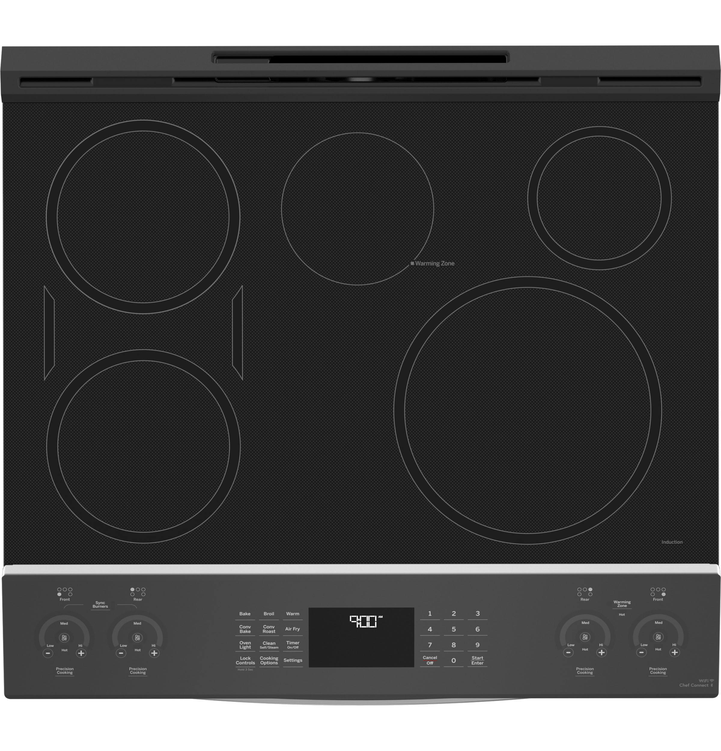Ge Appliances PHS93EYPFS Ge Profile™ Energy Star 30" Smart Slide-In Fingerprint Resistant Front-Control Induction And Convection Range With No Preheat Air Fry