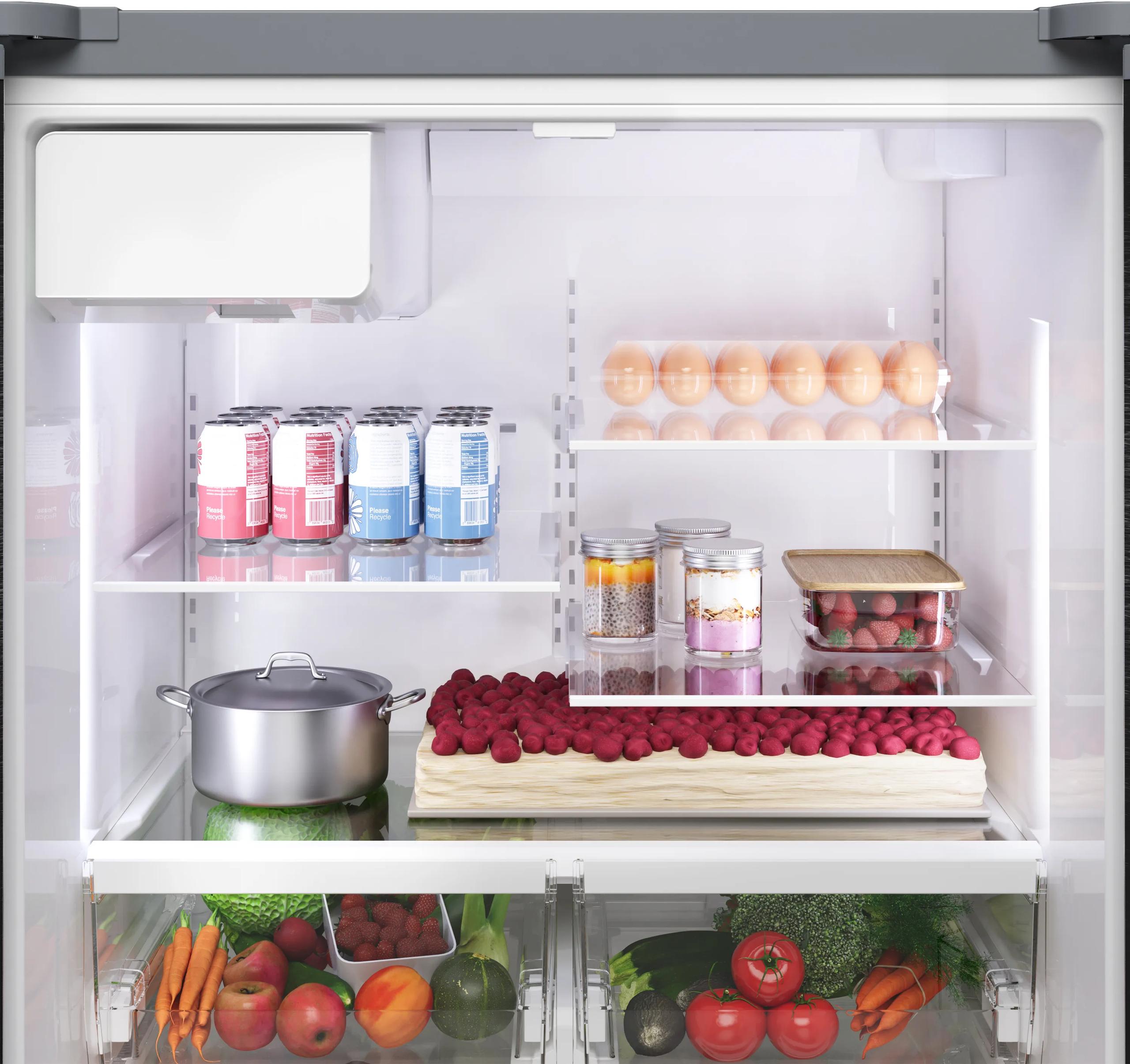 Bosch B36CD10ENS 100 Series French Door Bottom Mount Refrigerator 36