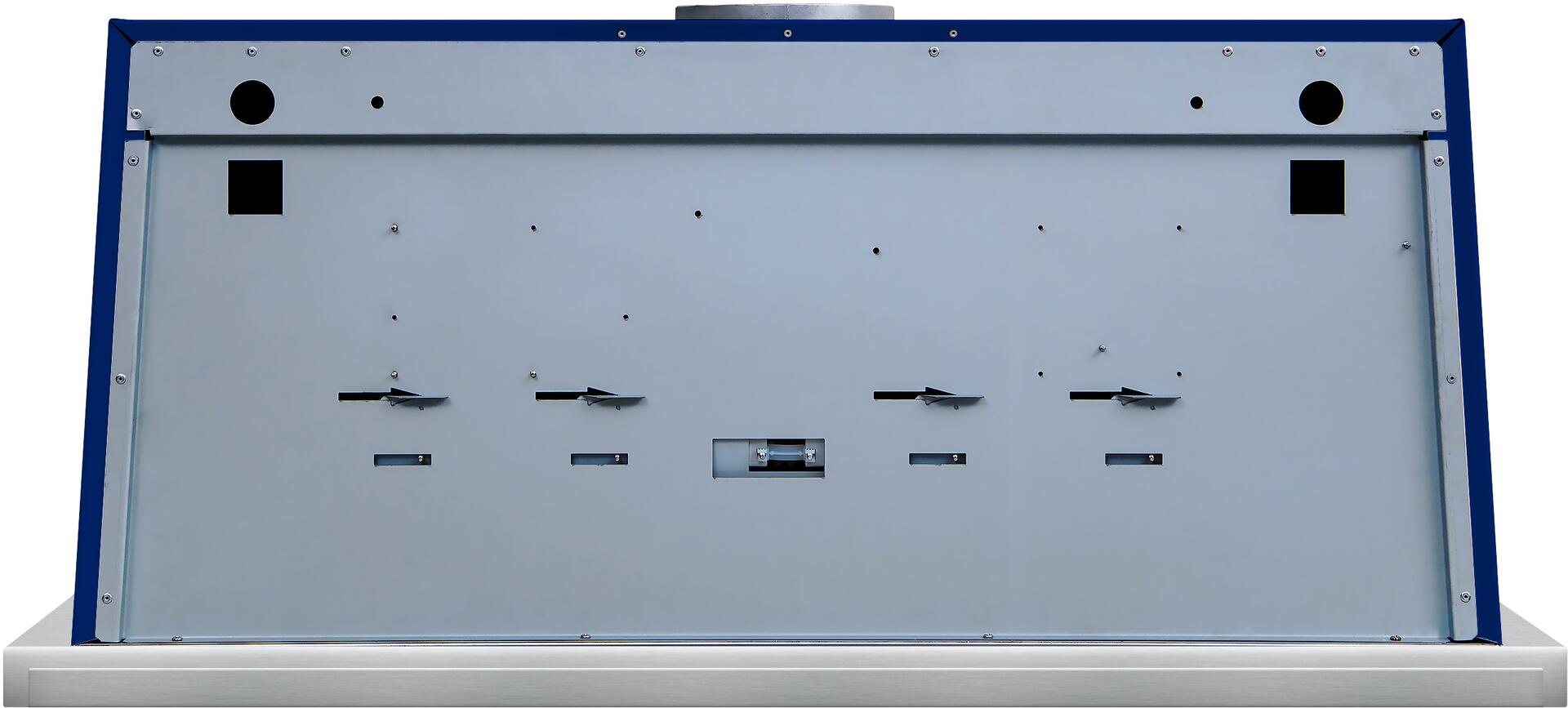 Ilve UAM90MB Majestic 36 Inch Blue Wall Mount Range Hood