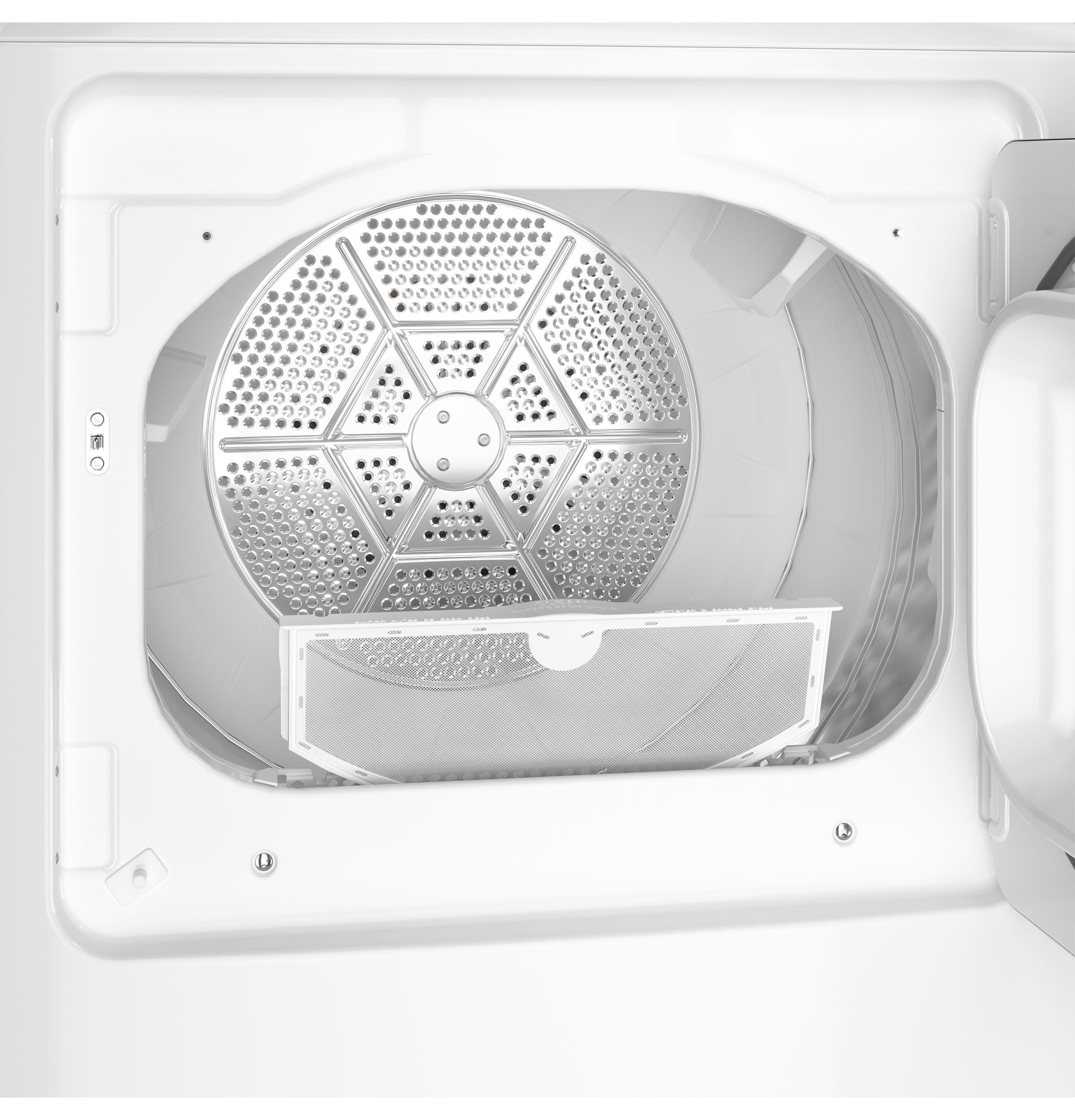 Ge Appliances GTD48GASWWB Ge® 7.2 Cu. Ft. Capacity Gas Dryer With Up To 120 Ft. Venting And Extended Tumble