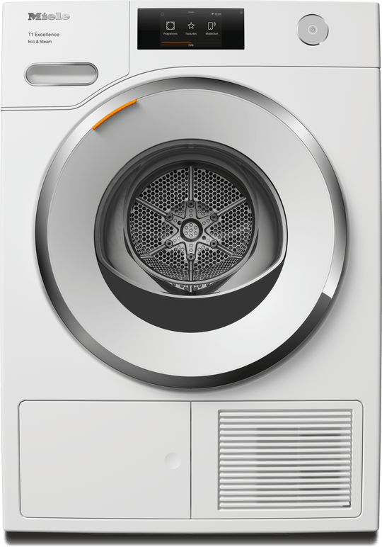 Miele TXR860WP Txr860Wp Eco & Steam Lotus White - T1 Heat-Pump Dryer: 18 Lb M Touch Steamfinish Honeycomb Drum Fragrancedos Miele@Home