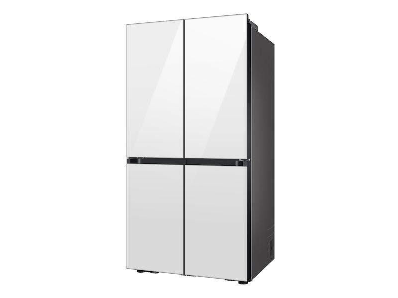 Samsung RF29DB960012 Bespoke 4-Door Flex™ Refrigerator (29 Cu. Ft.) With Beverage Center™ In White Glass - (With Customizable Door Panel Colors)