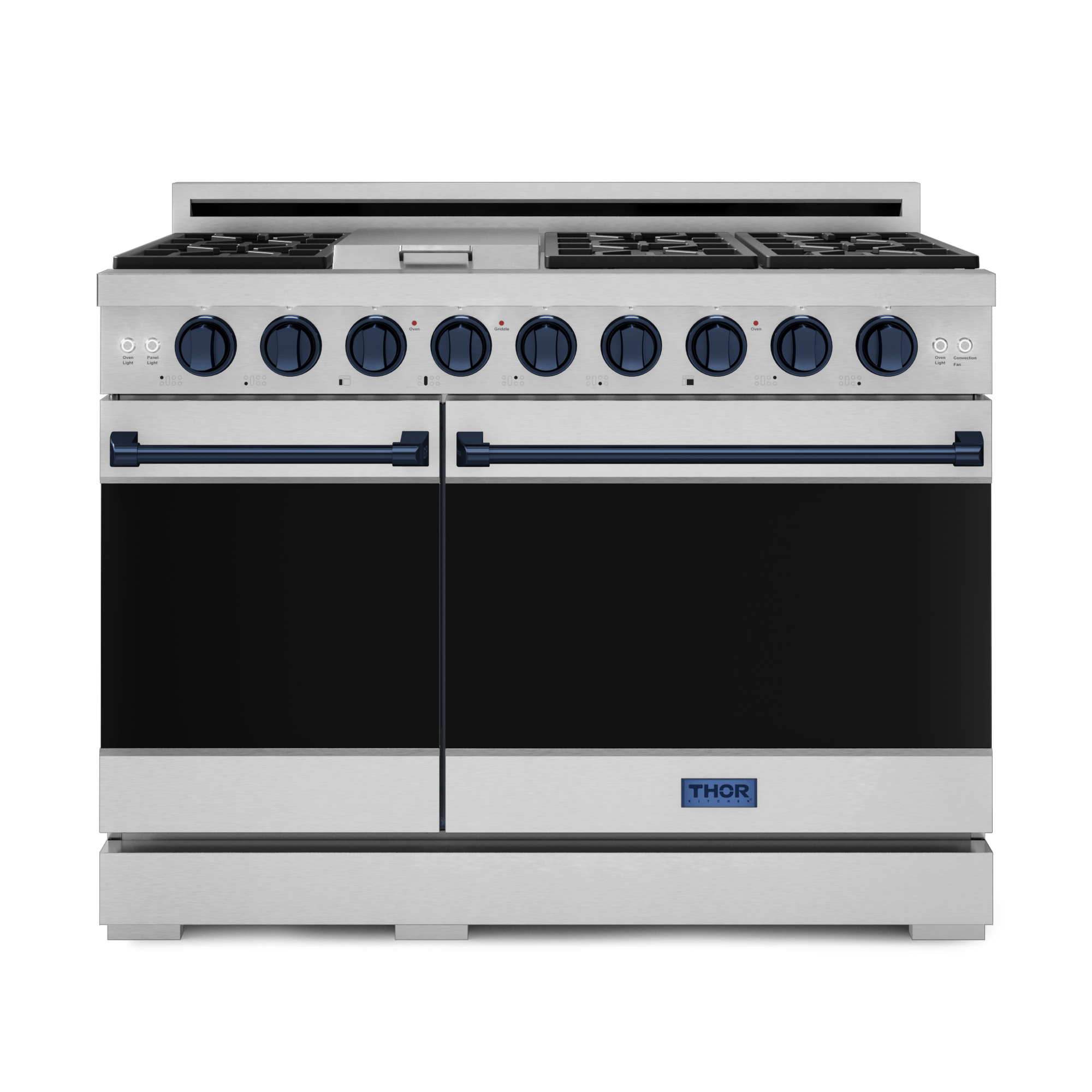 Thor Kitchen RSG48ELPBLU 48 Inch Professional Lp Range With Pro-Style Knobs In Stainless Steel/Blue Gordon Ramsay Series - Rsg48Elp-Blu