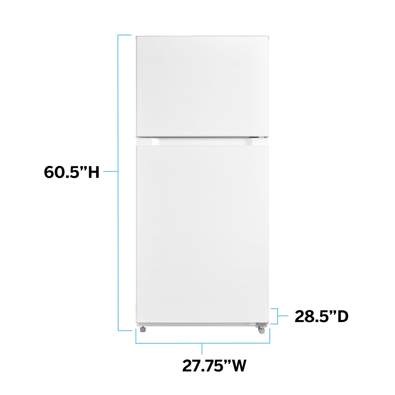 Avanti FF14D0W4 Avanti Frost Free Top Freezer Refrigerator - White / 14 Cu. Ft.