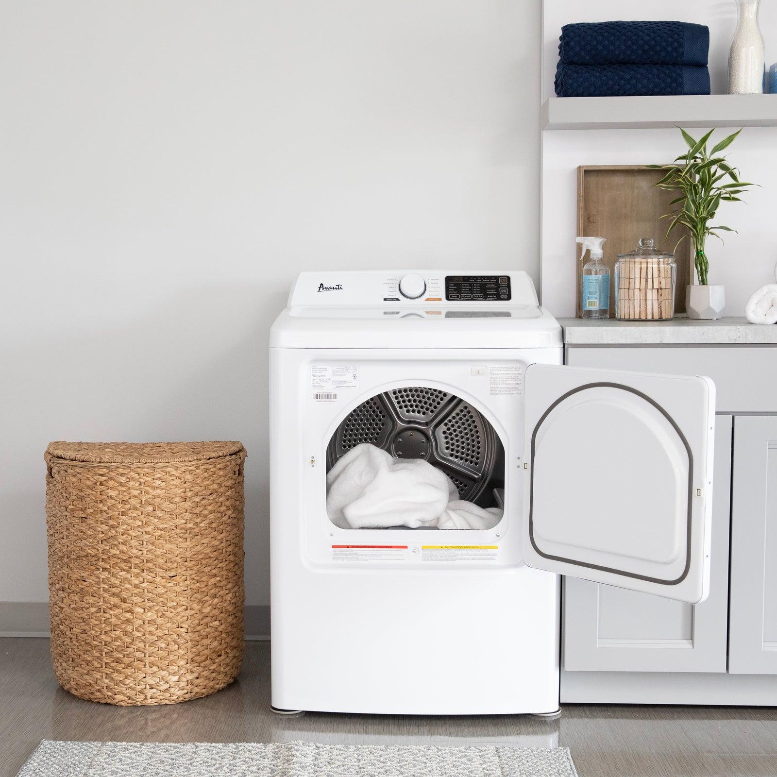 Avanti SED70D0W Avanti Front Load Electric Clothes Dryer, 7.0 Cu. Ft. Capacity - White / 7.0 Cu. Ft.
