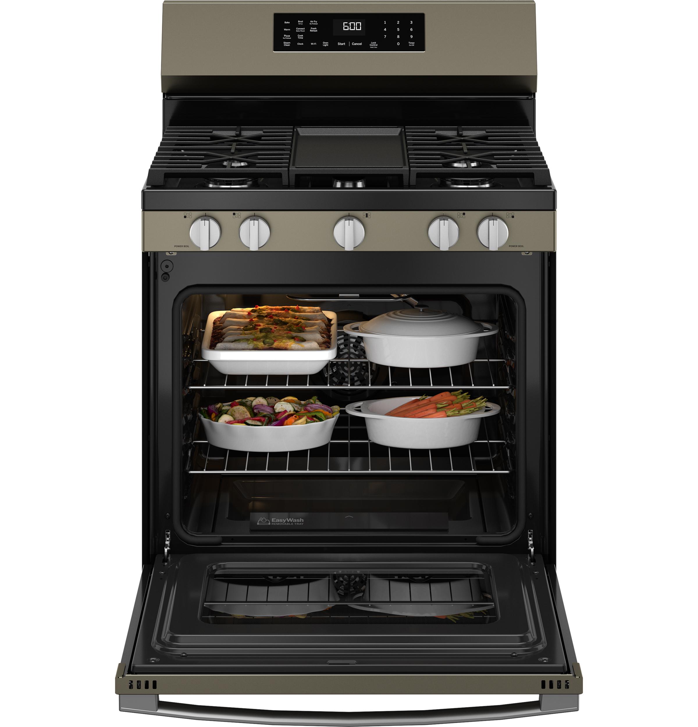 Ge Appliances GGF600AVES Ge® 30" Free-Standing Gas Convection Range With No Preheat Air Fry And Easywash™ Oven Tray