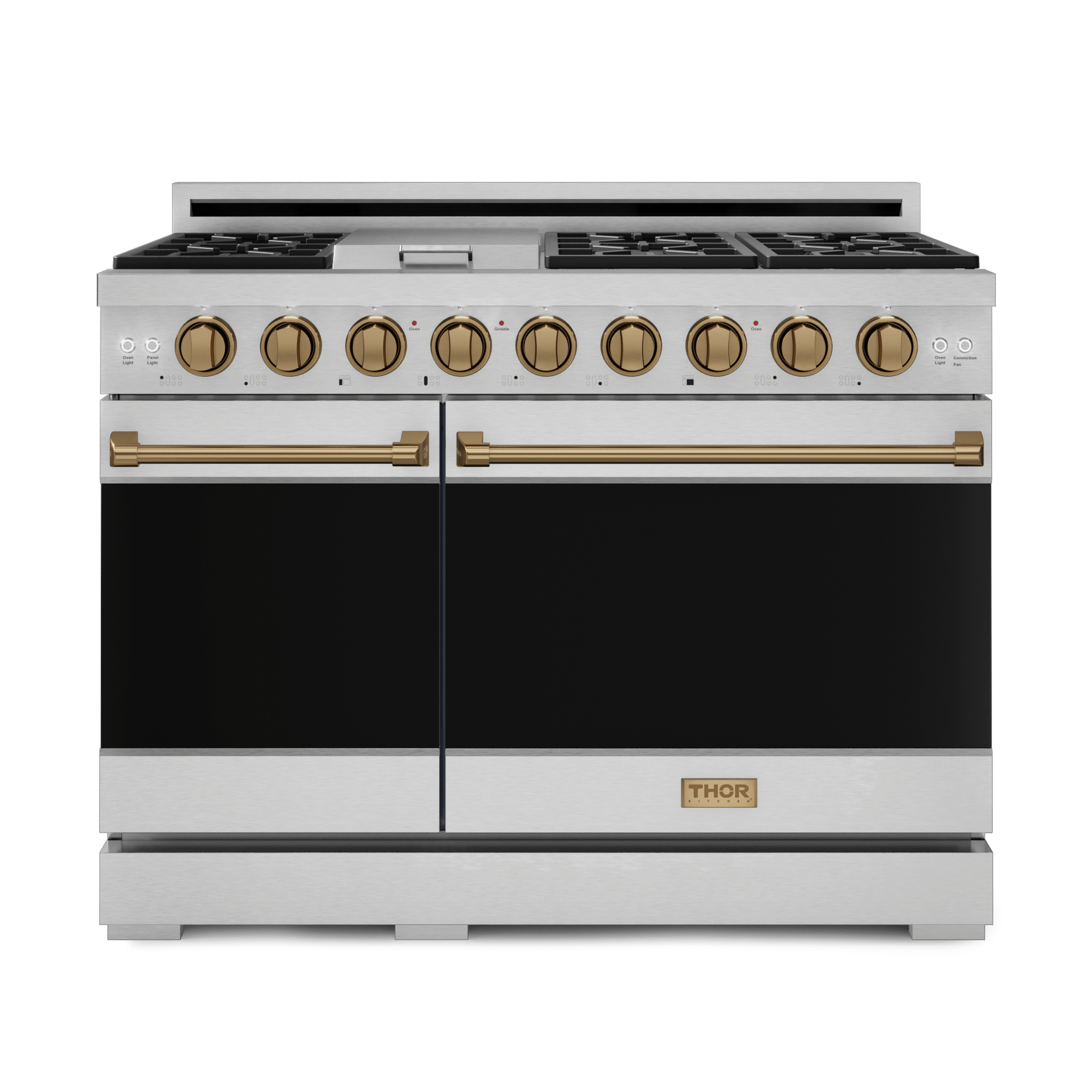 Thor Kitchen RSG48ELPBRZ 48 Inch Professional Lp Range With Pro-Style Knobs In Stainless Steel/Bronze Gordon Ramsay Series - Rsg48Elp-Brz